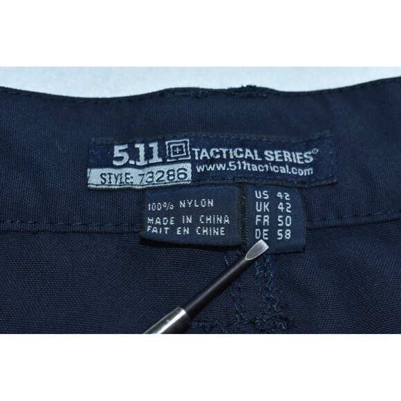 5.11 Tactical Taclite Pro 9 Mens Shorts Size 42 Navy Blue Rip Stop Cargo - Picture 8 of 13